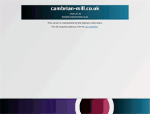 Tablet Screenshot of cambrian-mill.co.uk